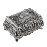 Maxbell Vintage Princess Flower Engraving Treasure Box Jewelry Storage Showcase S