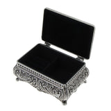 Maxbell Vintage Princess Flower Engraving Treasure Box Jewelry Storage Showcase S