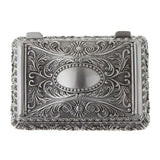 Maxbell Vintage Princess Flower Engraving Treasure Box Jewelry Storage Showcase S