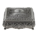 Maxbell Vintage Princess Flower Engraving Treasure Box Jewelry Storage Showcase S