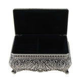 Maxbell Vintage Princess Flower Engraving Treasure Box Jewelry Storage Showcase M