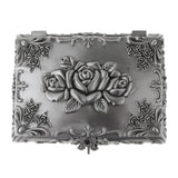 Maxbell Princess Rose Flower Treasure Box Jewelry Makeup Birthday Gift Storage L