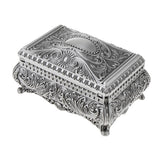 Maxbell Vintage Princess Flower Engraving Treasure Box Jewelry Storage Showcase L