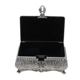 Maxbell Vintage Princess Flower Engraving Treasure Box Jewelry Storage Showcase L