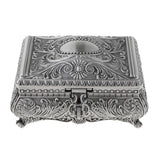 Maxbell Vintage Princess Flower Engraving Treasure Box Jewelry Storage Showcase L