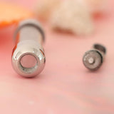 Maxbell Stainless Steel Glass Openable Container Cylinder Tube Urn Memorial Pendant