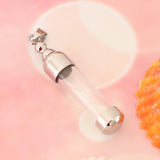 Maxbell Stainless Steel Glass Openable Container Cylinder Tube Urn Memorial Pendant