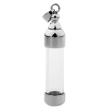 Maxbell Stainless Steel Glass Openable Container Cylinder Tube Urn Memorial Pendant