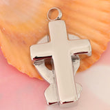 Maxbell Stainless Steel Cross Ash Urn Pendant Memorial Cremation Jewelry husband