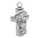 Maxbell Stainless Steel Cross Ash Urn Pendant Memorial Cremation Jewelry husband