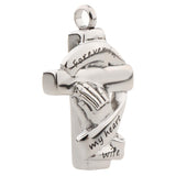 Maxbell Stainless Steel Cross Ash Urn Pendant Memorial Cremation Jewelry wife