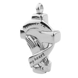 Maxbell Stainless Steel Cross Ash Urn Pendant Memorial Cremation Jewelry wife