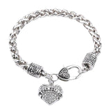 Maxbell Steampunk Gothic Alloy Braided Bracelet Bangle Family Gift Best Friend