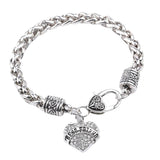 Maxbell Steampunk Gothic Alloy Braided Bracelet Bangle Family Gift Best Friend