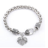 Maxbell Steampunk Gothic Alloy Braided Bracelet Bangle Family Gift Best Friend