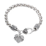 Maxbell Steampunk Gothic Alloy Braided Bracelet Bangle Family Gift Best Friend