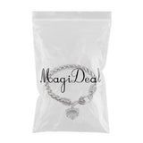 Maxbell Steampunk Gothic Alloy Braided Bracelet Bangle Family Gift Grandma