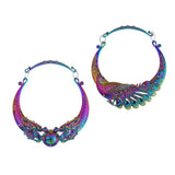 Maxbell Exaggerate Retro Colorful Chunky Necklace Collar Choker Ethnic Carve Dragon