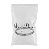 Maxbell Womens Mens Stainless Steel Brecelet Polished Cuff Bangle Silver Silver 18cm