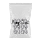 Maxbell Women Bridal Wedding Crystal Diamante 2 ROW Elastic Stretch Ring Clear