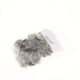 Maxbell 50pcs Antique Silver Heart Jewelry Charms Pendant Carfts DIY Finding tibetan Style 1