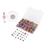 Maxbell 500pcs Bulk Loose Beads DIY Art Crafts Jewelry Kit Girls Toy Handmade Gift 4