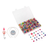 Maxbell 500pcs Bulk Loose Beads DIY Art Crafts Jewelry Kit Girls Toy Handmade Gift 4