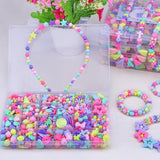 Maxbell 500pcs Bulk Loose Beads DIY Art Crafts Jewelry Kit Girls Toy Handmade Gift 4