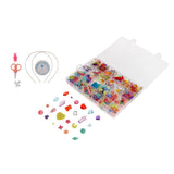 Maxbell 500pcs Bulk Loose Beads DIY Art Crafts Jewelry Kit Girls Toy Handmade Gift 5