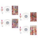 Maxbell 500pcs Bulk Loose Beads DIY Art Crafts Jewelry Kit Girls Toy Handmade Gift 5