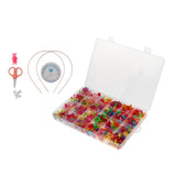 Maxbell 500pcs Bulk Loose Beads DIY Art Crafts Jewelry Kit Girls Toy Handmade Gift 6