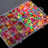 Maxbell 500pcs Bulk Loose Beads DIY Art Crafts Jewelry Kit Girls Toy Handmade Gift 6