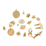 Maxbell Alloy Charm Pendants DIY Craft Jewelry Findings Clothing Accessories Gold