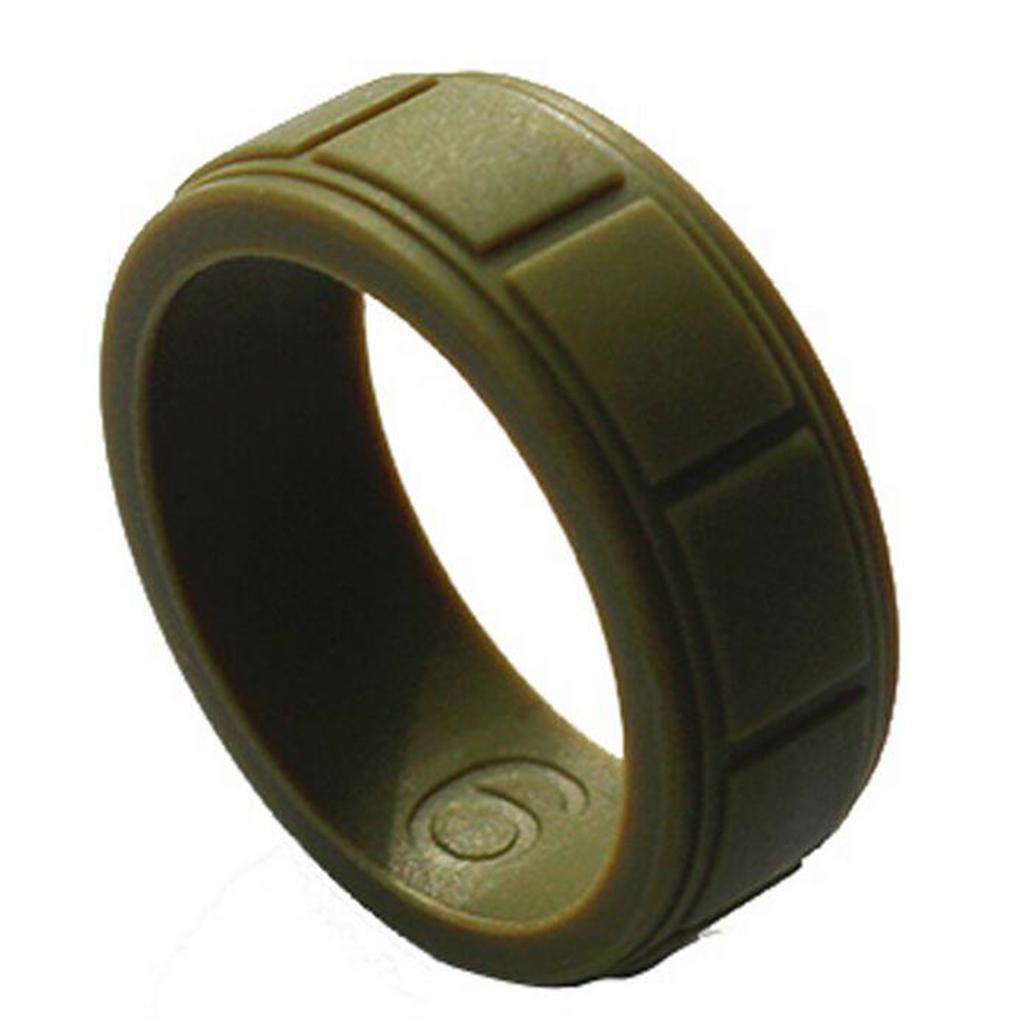Maxbell 7 Piece 8mm Wide Flexible Rubber Silicone Wedding Finger Ring Band US Size9