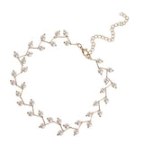 Maxbell Trendy Women Pearls Choker Clavicle Chain Short Necklace with Pendant Golden