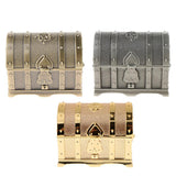 Maxbell Vintage Metal Treasure Chest Trinket Jewelry Box for Women Golden