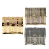 Maxbell Vintage Metal Treasure Chest Trinket Jewelry Box for Women Golden