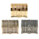 Maxbell Vintage Metal Treasure Chest Trinket Jewelry Box for Women Golden