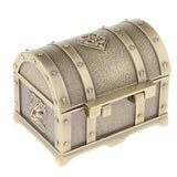 Maxbell Vintage Metal Treasure Chest Trinket Jewelry Box for Women Antique bronze