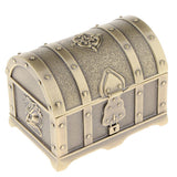Maxbell Vintage Metal Treasure Chest Trinket Jewelry Box for Women Antique bronze