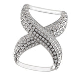 Maxbell Women Elegant Silk Scarf Clips Rings Holder Buckle for Wedding Party  silver