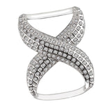 Maxbell Women Elegant Silk Scarf Clips Rings Holder Buckle for Wedding Party  silver