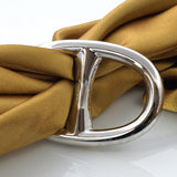 Maxbell Antique Scarf Ring Buckle Crystal Scarf Ring Clip for Women Antique Brass Silver