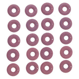 Maxbell 20 Pieces Color Wood Loop Beads DIY Earring Dangle Findings Pink
