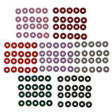 Maxbell 20 Pieces Color Wood Loop Beads DIY Earring Dangle Findings Pink