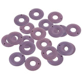 Maxbell 20 Pieces Color Wood Loop Beads DIY Earring Dangle Findings Light Purple