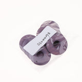 Maxbell 20 Pieces Color Wood Loop Beads DIY Earring Dangle Findings Light Purple