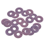 Maxbell 20 Pieces Color Wood Loop Beads DIY Earring Dangle Findings Light Purple