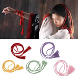 Women Girl Tassel Long Hair Band Rope Ring Ties Hair Accessories Gold