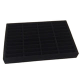 Max Men Women Bangle Bracelet Trays 40 Slot Compartment Box Showcase Black